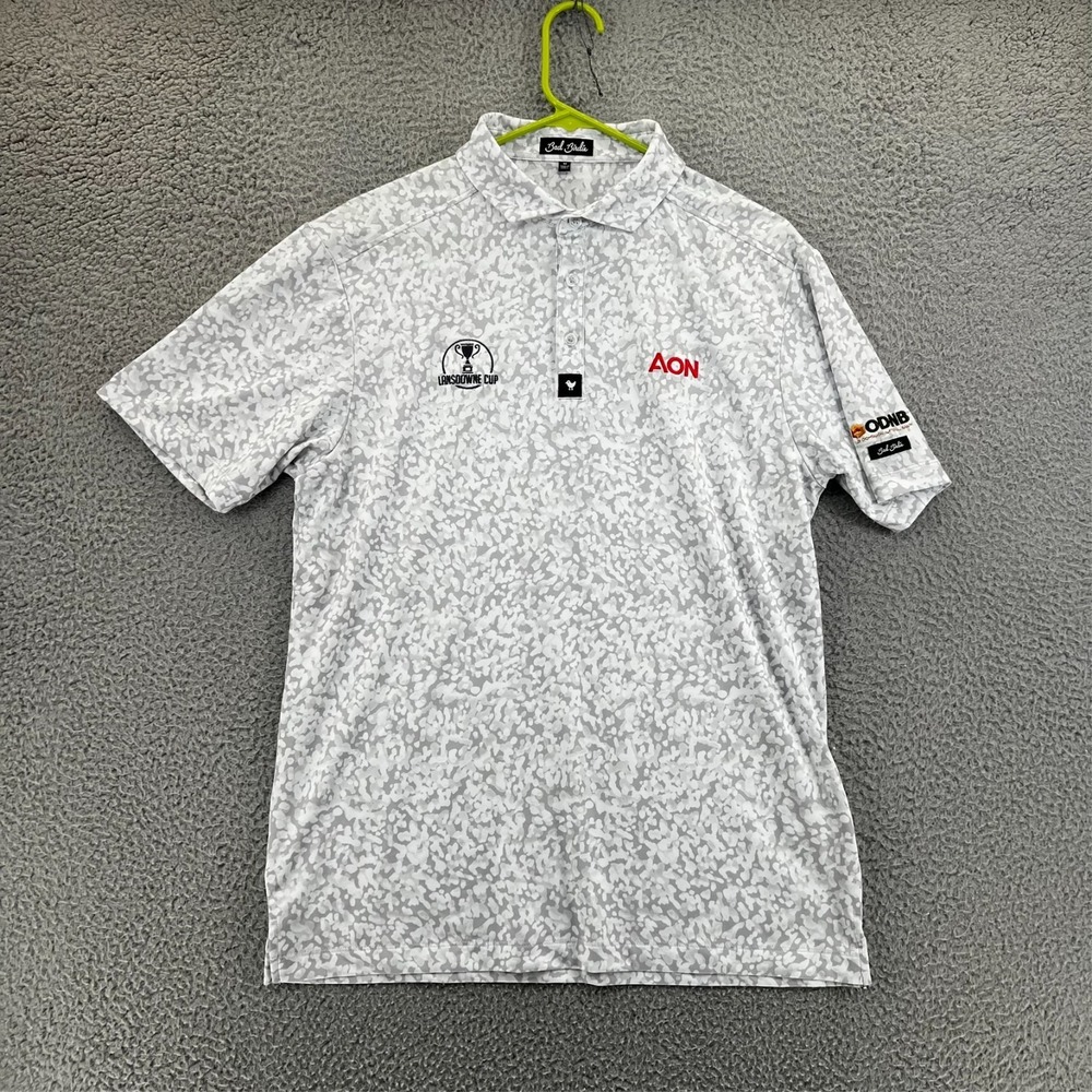 Bad Birdie Golf Polo Shirt Mens Medium AON Lansdowne Logo‎ Performance Stretch - Picture 2 of 16